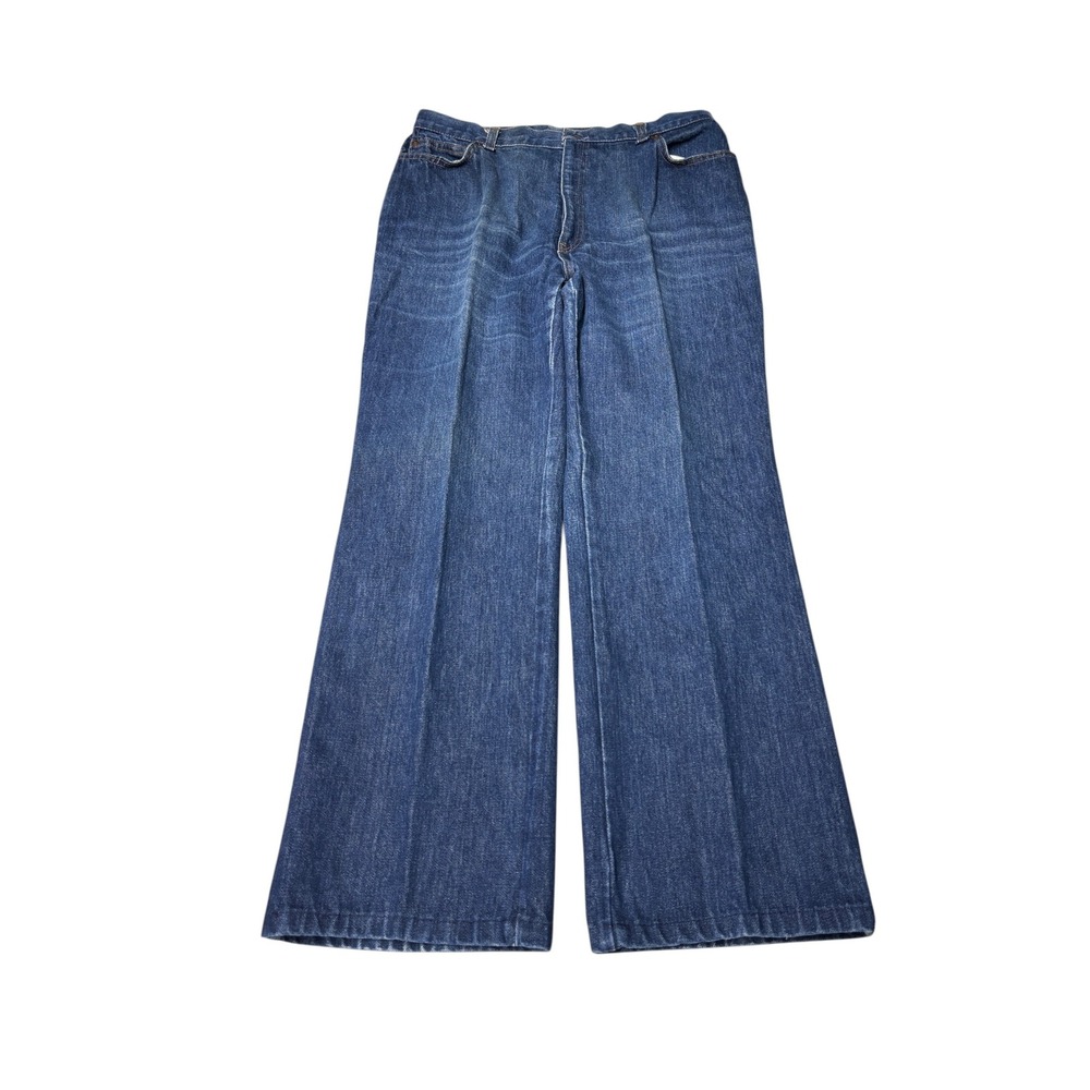 Vintage 90s Levis Orange Tab Jeans Wide Leg Blue Denim Womens Size 18 32X29 USA